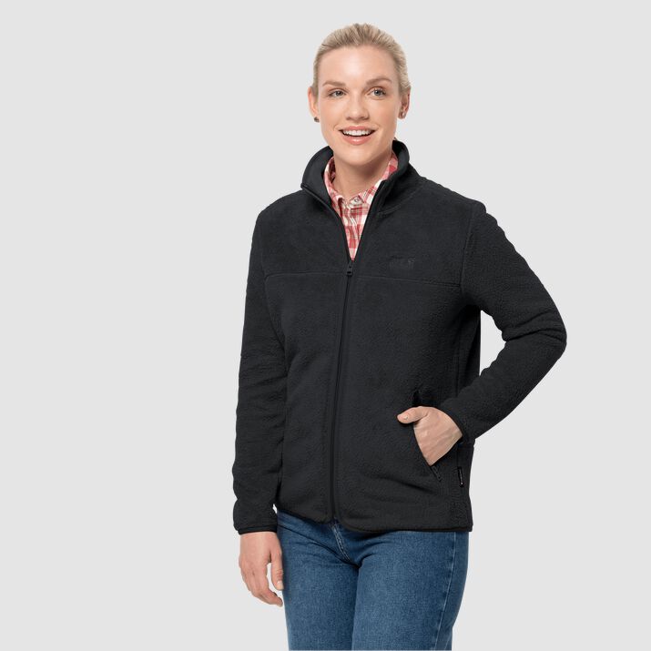 Chamarra Polar Jack Wolfskin Chilly Walk Mujer Negros Mexico-1194523